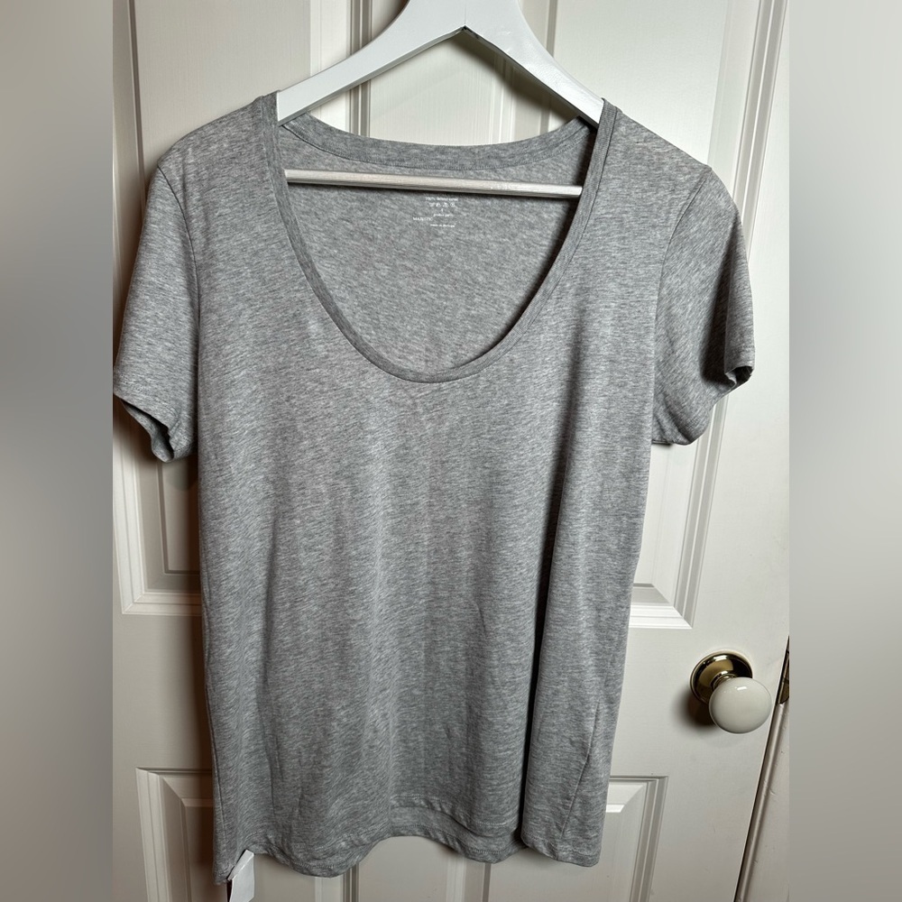 Majestic Light Gray Short Sleeve Tee